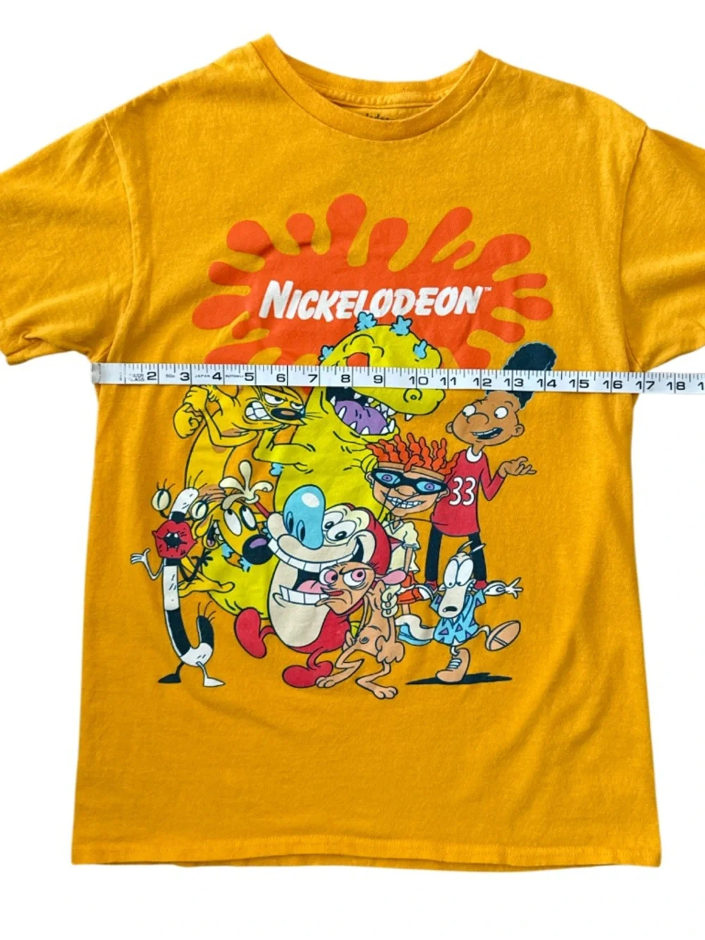 Nickelodeon gold-colored Retro Character Graphic T-Shirt Adult Men’s Size Small